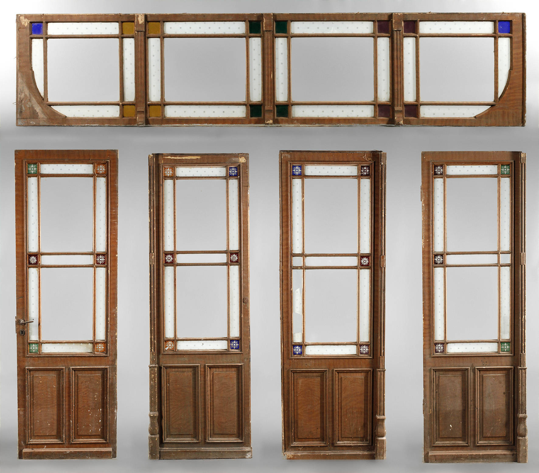 Jugendstiltür mit Oberlicht