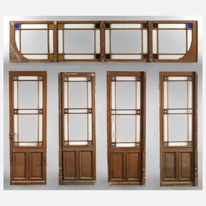 Jugendstiltür mit Oberlicht