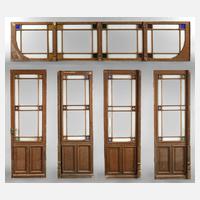 Jugendstiltür mit Oberlicht111