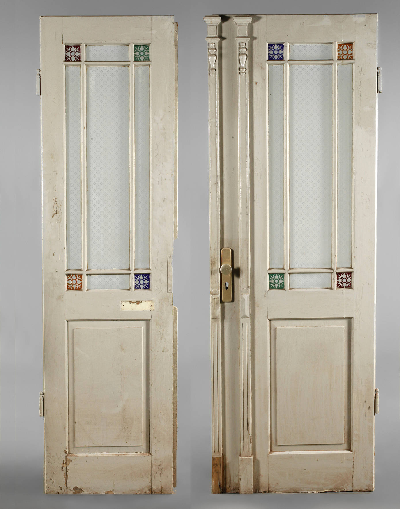 Zweiflüglige Jugendstiltür