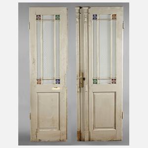 Zweiflüglige Jugendstiltür