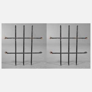 Zwei Gitter Art déco