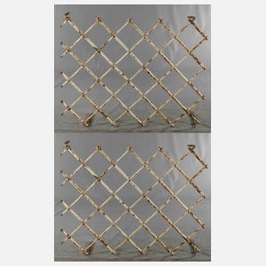 Zwei große Fenstergitter Barock