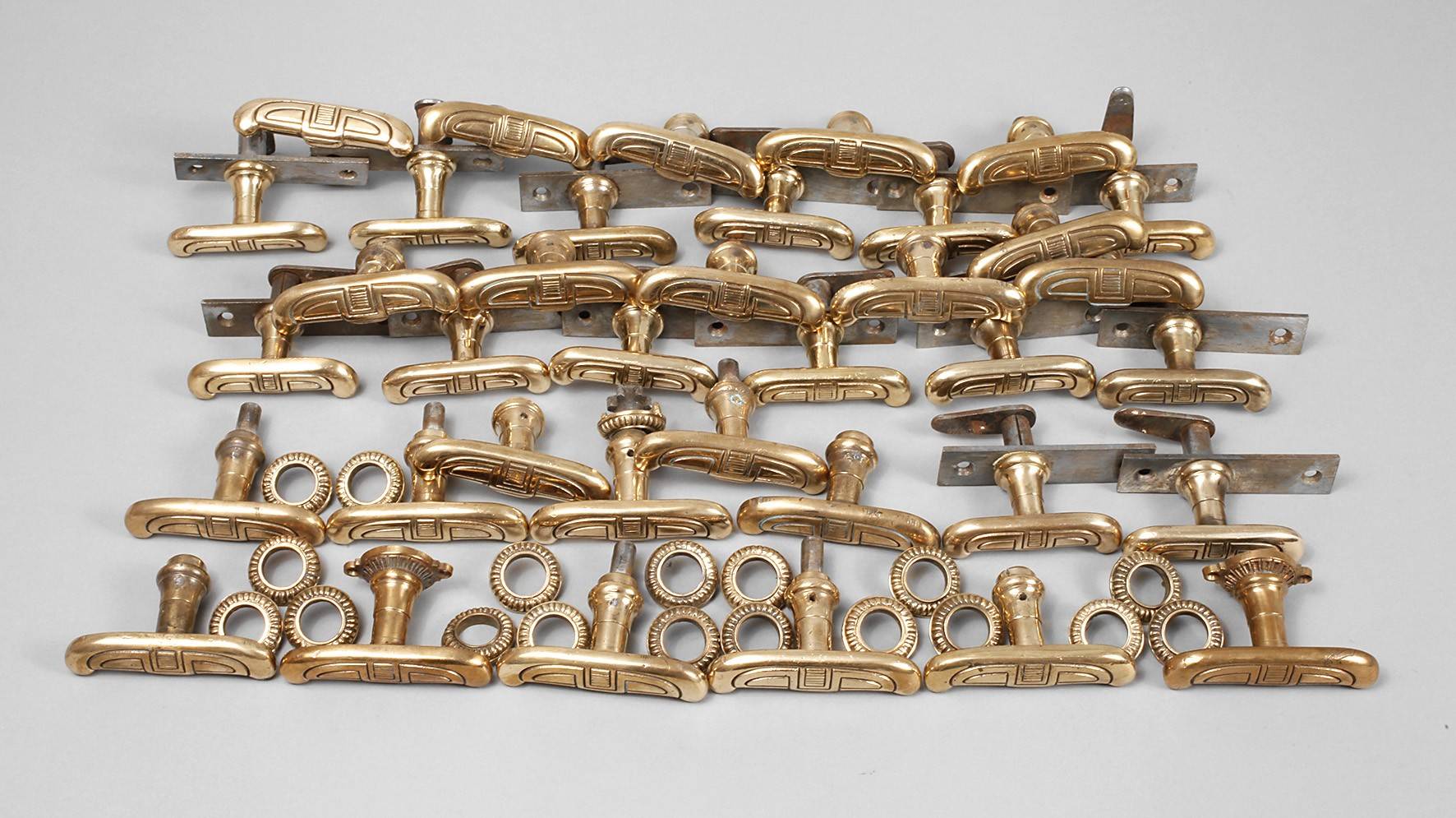 Konvolut Fensterwirbel Messing