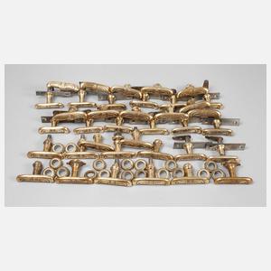 Konvolut Fensterwirbel Messing