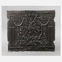 Ofenplatte Barock111