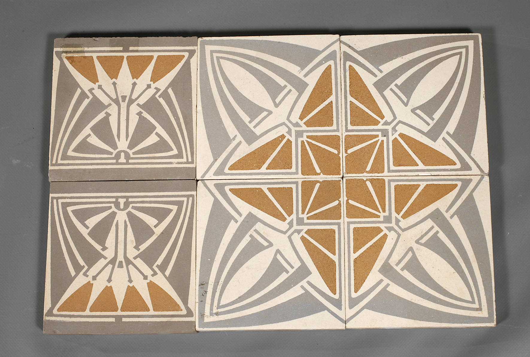 Sechs Fliesen Peter Behrens