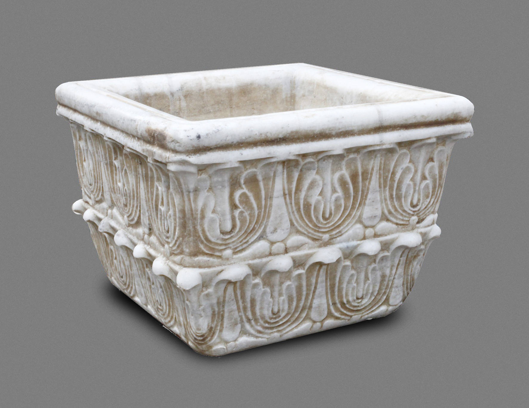 Großer Pflanztopf Marmor