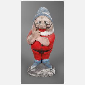 Karikativer Gartenzwerg