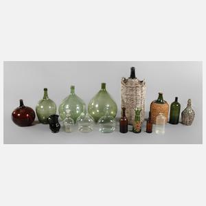 Konvolut Glasflaschen