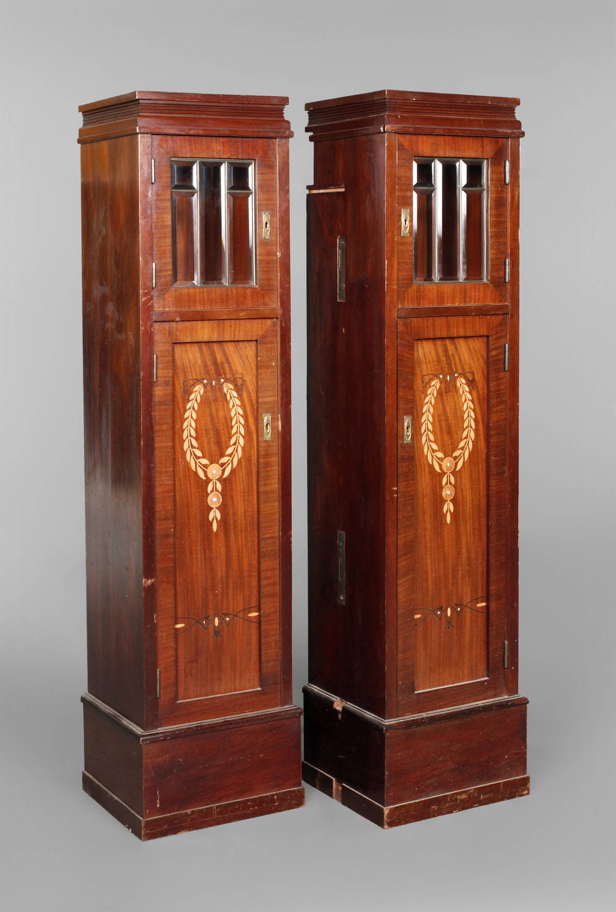 Paar Pfeilerschränke Jugendstil