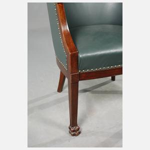 Schwerer Schreibtischsessel Jugendstil