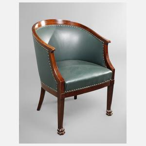 Schwerer Schreibtischsessel Jugendstil