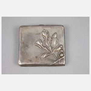 Silber Zigarettenetui Jugendstil