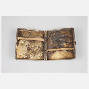 Silber Zigarettenetui Jugendstil