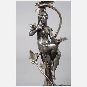 WMF Geislingen figürliche Tischlampe