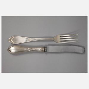 Hugo Leven Abendbrotbesteck für sechs Personen