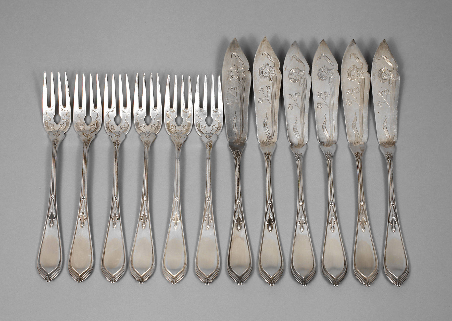 Hugo Leven Fischbesteck für sechs Personen