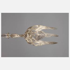 Silber Fischvorlegebesteck Jugendstil