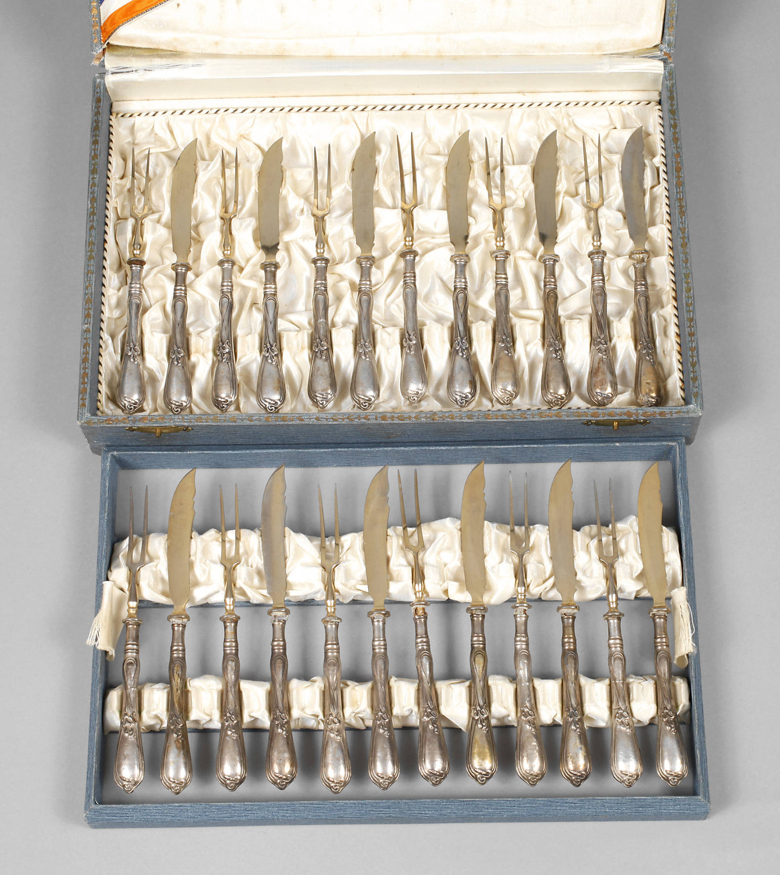 Silber Obstbesteck Jugendstil