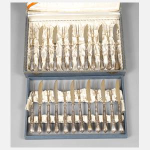 Silber Obstbesteck Jugendstil