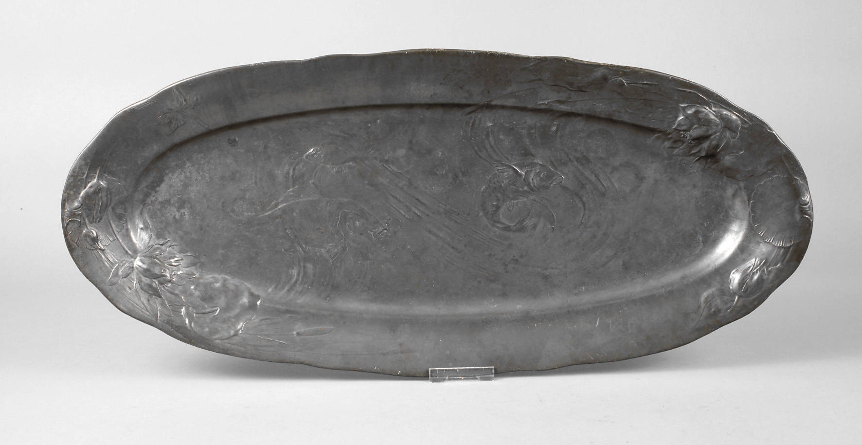 Große Fischplatte Kayserzinn