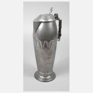 Orion Jugendstilkanne Zinn