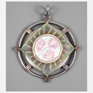 Anhänger mit Fensteremaileinlagen