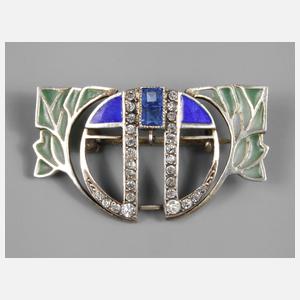 Brosche Fensteremail