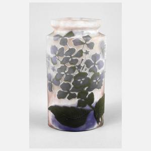 Emile Gallé Vase Hortensiendekor