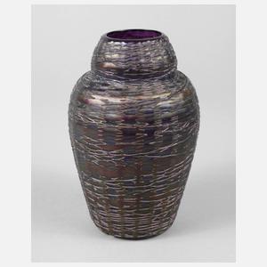 Fritz Heckert Petersdorf Fadenglasvase