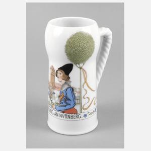 Nürnberger Erinnerungskrug Jugendstil