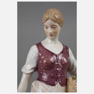 Meissen ”Mädchen mit Wachtelhund”