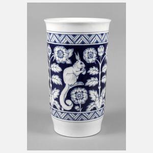Meissen Vase ”3 Eichhörnchen in Blütenzweigen”