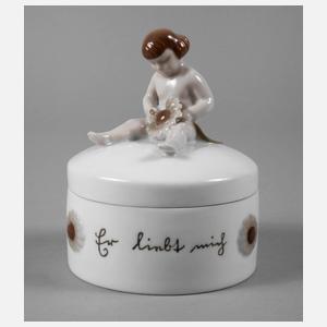 Rosenthal Deckeldose ”Er liebt mich”