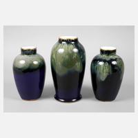 Rosenthal drei Vasen Laufglasur111