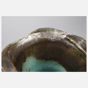 Große Bodenvase Laufglasur