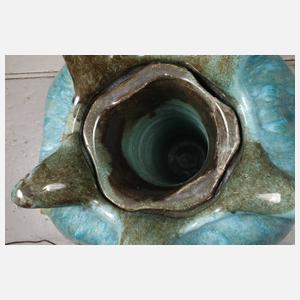 Große Bodenvase Laufglasur