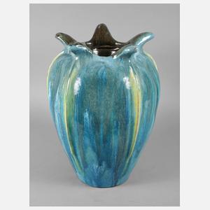 Große Bodenvase Laufglasur