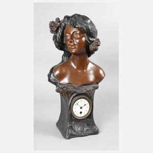 Große Büste Keramik Jugendstil