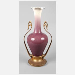 Jugendstilvase mit Bronzemontierung