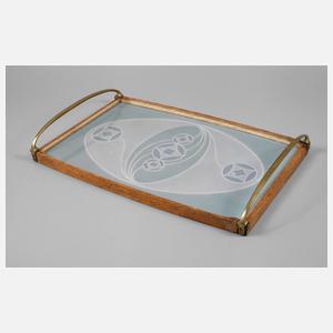 Wächtersbach großes Jugendstiltablett