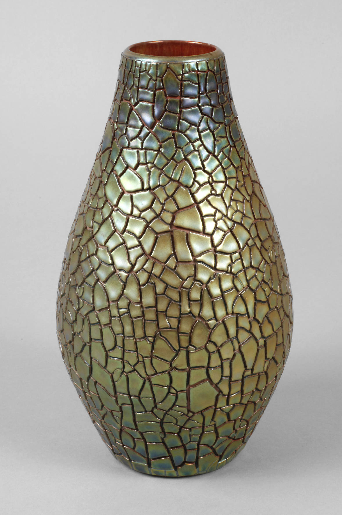 Zsolnay Pécs Vase Craquelédekor