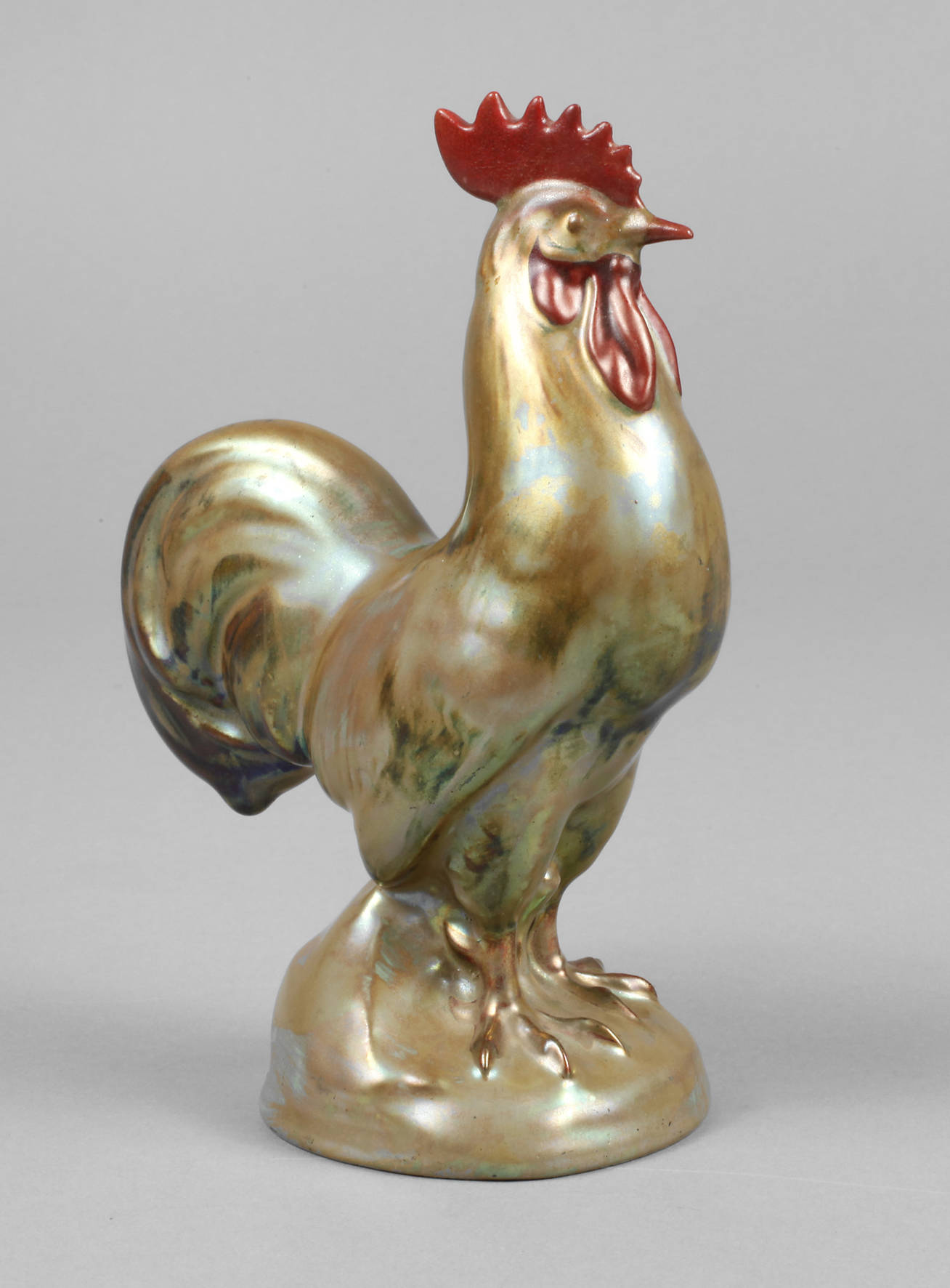 Zsolnay Pécs Tierfigur Hahn