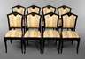 Acht Stühle Art déco