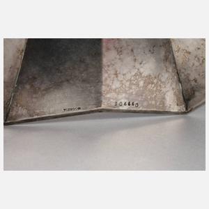 Silber figürliche Tischlampe Art déco