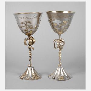 Wien Paar Silberpokale