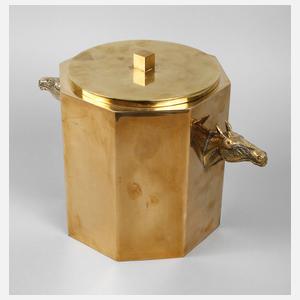 Großer Eisbehälter mit Pferdeköpfen