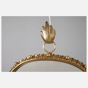 Messing Spiegel Art déco