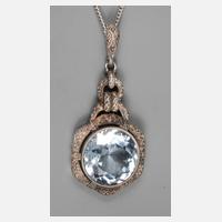 Silberanhänger mit Art-déco-Steinbesatz111